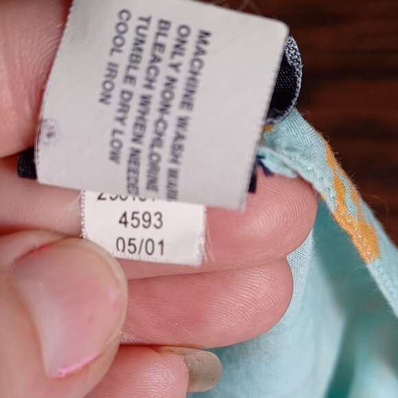 Vintage Gap Halter Dress Womens 10 Mini Sun Dress Floral Flowy Beachy Coastal - Picture 9 of 10